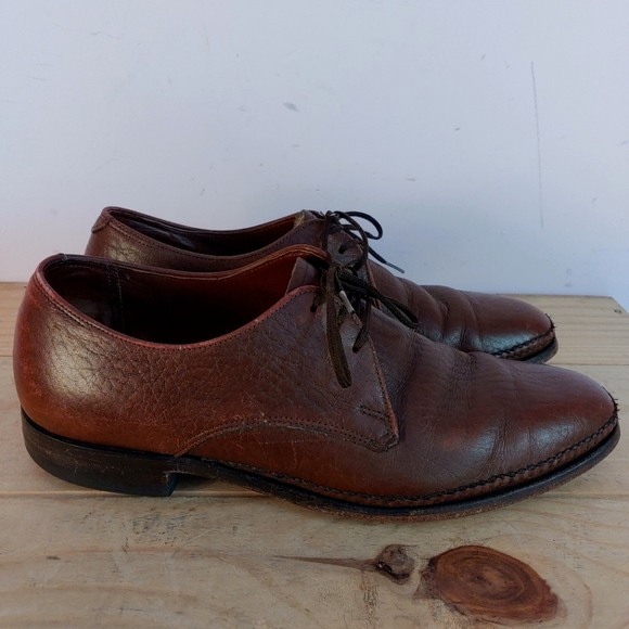 Vintage Dack's brown oxhide leather derby shoes women's size 8.5 (men's size 7) - Picture 3 of 15